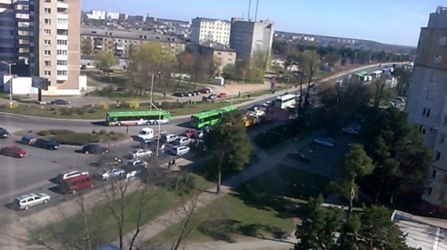 Закрытие улицы Тельмана в Барановичах создало на мосту огромную пробку