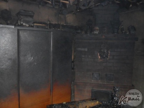 Из-за старого телевизора едва не сгорел дом на Вилейщине (ФОТО)