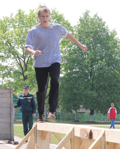 На минувшей неделе в Костюковичах прошел районный слет юных спасателей-пожарных (+ фото)
