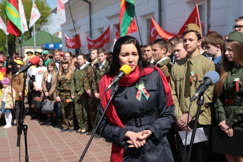 В Барановичах встретили Поезд Победы