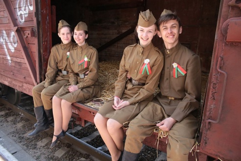 В Барановичах встретили Поезд Победы