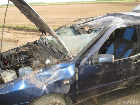 В Речицком районе перевернулся SEAT Toledo: погиб пассажир