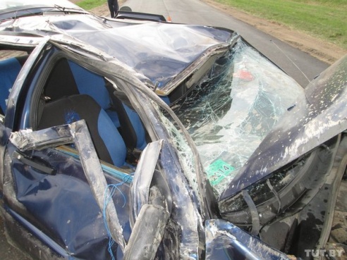 В Речицком районе перевернулся SEAT Toledo: погиб пассажир