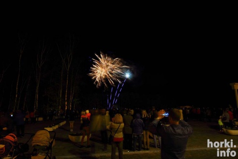 Салют в День Победы в Горках. Фоторепортаж