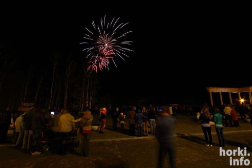 Салют в День Победы в Горках. Фоторепортаж