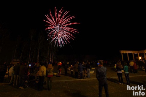 Салют в День Победы в Горках. Фоторепортаж