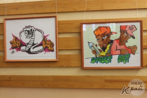 Они мечтают рисовать не только на бумаге: в Вилейке 19 мая открылась выставка граффитистов (ФОТО)