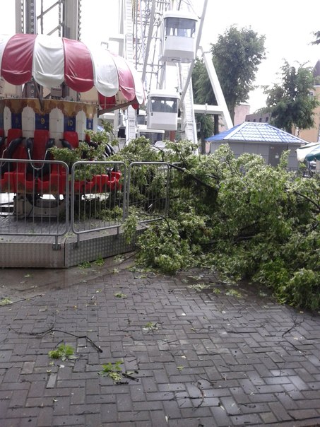 Фотофакт: в воскресенье Гомель «накрыло» дождем