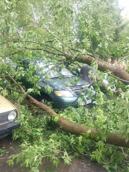 Фотофакт: в воскресенье Гомель «накрыло» дождем