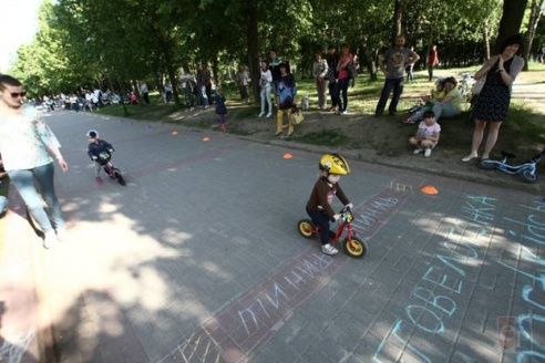 В Жодино прошли первые беговелогонки. Фоторепортаж
