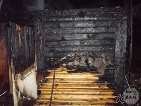 В Вилейском районе 1 июня сгорели два сарая и баня. Причина – нарушение правил устройства печи (ФОТО)