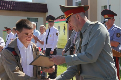 В Солигорске состоялось открытие базы солдат внутренних войск