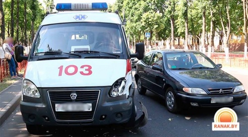 В Светлогорске произошла авария с участием «скорой помощи» (фото)