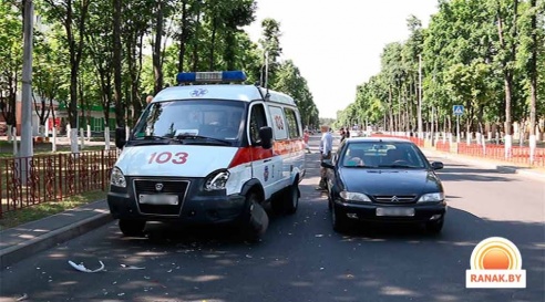 В Светлогорске произошла авария с участием «скорой помощи» (фото)