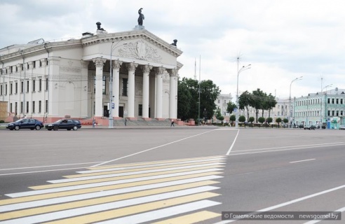 В центре Гомеля на один пешеходный переход стало меньше