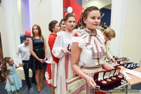 Золотых и серебряных медалистов чествовали в Гомеле