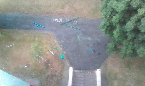 Фотофакт: в воскресенье Гомель «накрыло» дождем