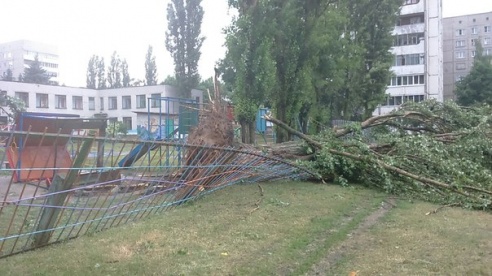 Фотофакт: в воскресенье Гомель «накрыло» дождем