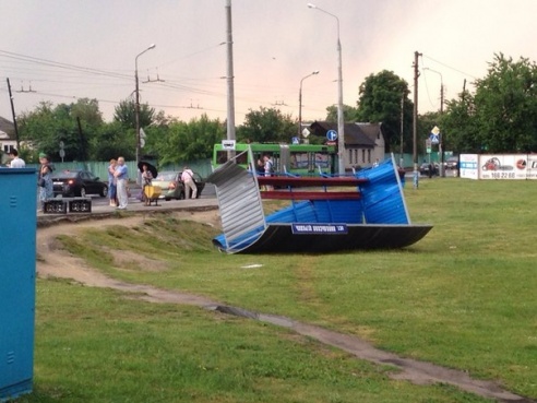 Фотофакт: в воскресенье Гомель «накрыло» дождем