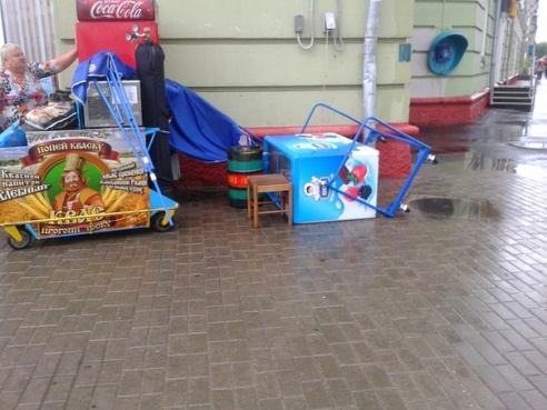 Фотофакт: в воскресенье Гомель «накрыло» дождем