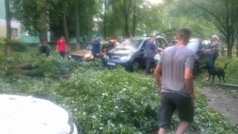 Фотофакт: в воскресенье Гомель «накрыло» дождем