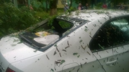 Фотофакт: в воскресенье Гомель «накрыло» дождем