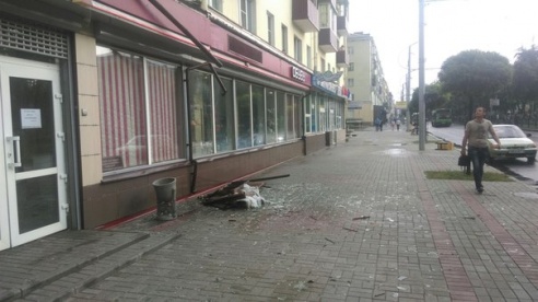 Фотофакт: в воскресенье Гомель «накрыло» дождем