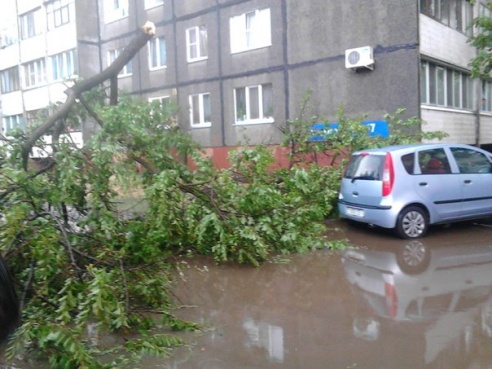 Фотофакт: в воскресенье Гомель «накрыло» дождем