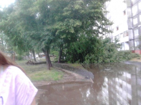 Фотофакт: в воскресенье Гомель «накрыло» дождем