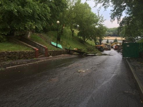 Фотофакт: в воскресенье Гомель «накрыло» дождем