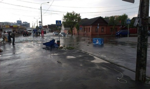Фотофакт: в воскресенье Гомель «накрыло» дождем