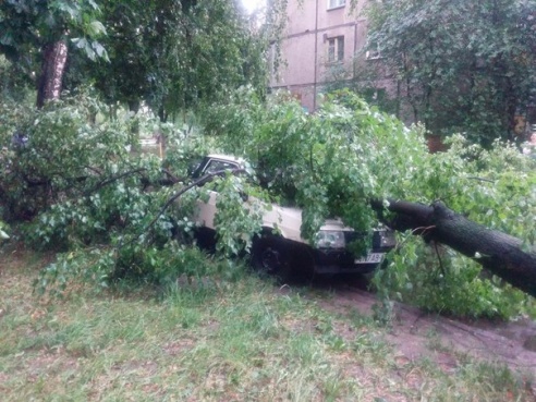 Фотофакт: в воскресенье Гомель «накрыло» дождем