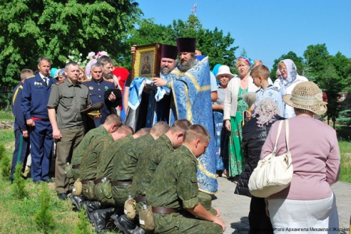 В Жодино прибыла мироточивая икона Божией Матери «Семистрельная»