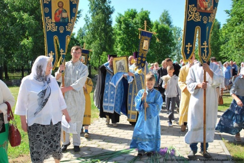 В Жодино прибыла мироточивая икона Божией Матери «Семистрельная»