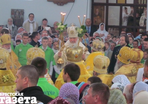 Патриарх Кирилл возглавил Божественную литургию в Свято-Воскресенском соборе Бреста