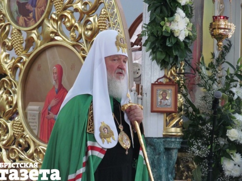Патриарх Кирилл возглавил Божественную литургию в Свято-Воскресенском соборе Бреста