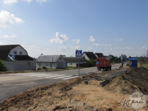 ФОТОФАКТ: Две новые остановки появились в микрорайоне Северный в Вилейке