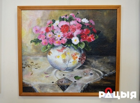 Пейзажы, партрэты, нацюрморты можна ўбачыць на выставе "На творчай хвалі" ў Глыбокім (ФОТА)