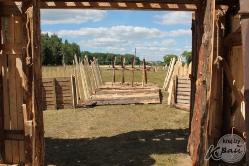 ФОТОФАКТ: В Вилейке к фестивалю средневековой культуры «Гонару продкаў» возвели замок (ФОТО)