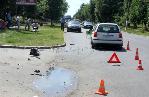 В Барановичах на ул. Пролетарской погиб мотоциклист