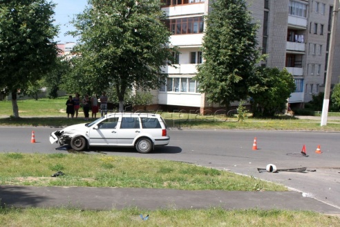 В Барановичах на ул. Пролетарской погиб мотоциклист