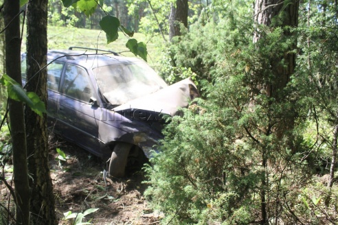 В Барановичском районе "Опель" врезался в дерево, пострадали два человека