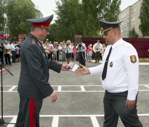 Наваселле ў аддзяленні Дэпартамента аховы (+фота)