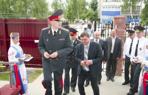 Наваселле ў аддзяленні Дэпартамента аховы (+фота)