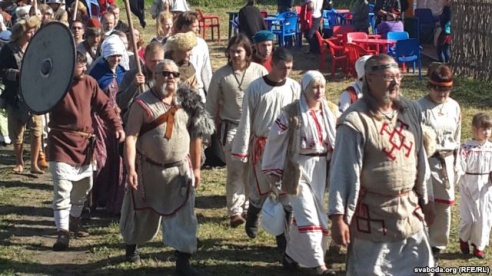 "Смаленск – гэта Беларусь", – рыцар з Расіі на Мсціслаўскім фэсце