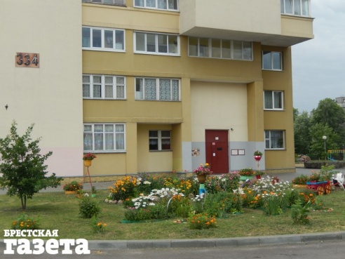 Брестчане с ул. Московской сами отремонтировали подъезды и облагораживают свой двор