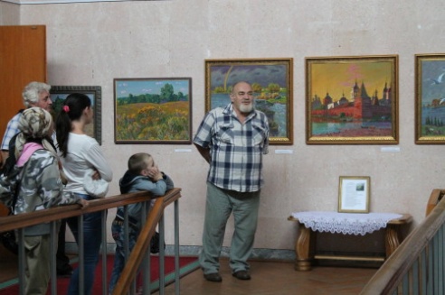 22 июля в Костюковичском краеведческом музее состоялась презентация выставки работ заслуженного художника России В. И. Бердникова (+ фото)
