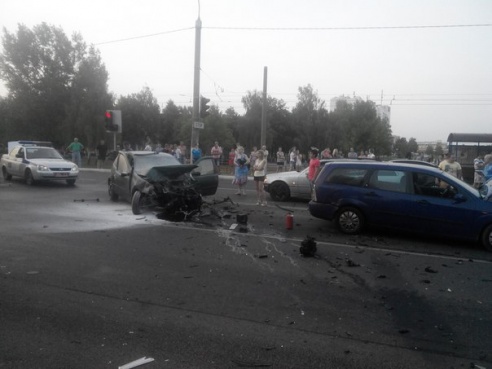 В Мозыре произошло ДТП с участием пяти автомобилей (фото)