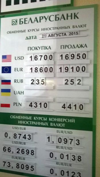 Доллар в Жодино продают почти за 17 000 рублей. Фотофакт Доллар в Жодино продают почти за 17 000 рублей. Фотофакт
