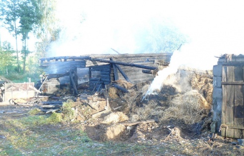 За выходные в Ошмянском районе произошло два пожара